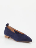 Donna Carolina – Spitzballerina aus Veloursleder Blau