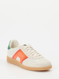 Santoni – Retro-Sneaker aus Kalbleder beige-orange