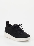 FitFlop – Sneaker aus gestricktem Textil schwarz