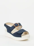 Solidus - Sandalette aus Nubukleder in blau