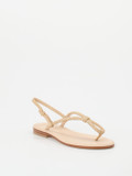 Konstantin Starke – Zehentrenner-Sandalen aus Glattleder beige