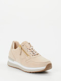 Gabor Comfort – Sneaker aus Veloursleder beige