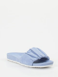 Kennel & Schmenger – Pantolette aus Nubukleder Hellblau