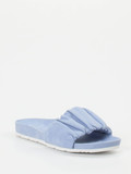 Kennel & Schmenger – Pantolette aus Nubukleder Hellblau