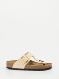 Birkenstock – Zehentrenner aus Nubukleder beige