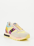 Blauer – Sneaker aus Veloursleder und Nylon Pastellgelb