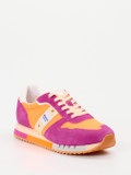 Blauer – Retro-Sneaker aus Veloursleder Orange
