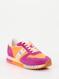 Blauer – Retro-Sneaker aus Veloursleder Orange