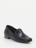 Sioux – Loafer aus Flechtleder in Navyblau
