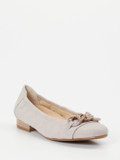 Semler – Ballerinas aus Nubukleder in Beige