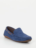 Sioux – Mokassin aus Veloursleder kobaltblau