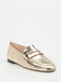 Konstantin Starke – Loafer aus Metallicleder gold