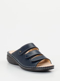 Finn Comfort – Pantolette aus Kalbleder Dunkelblau