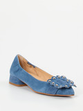 Maripé - Pumps aus Veloursleder in blau