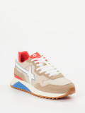 W6YZ – Retro-Sneaker aus Veloursleder Beige