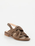 Werner – Slingback-Sandale aus Kalbleder braun