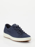 Ecco – Low-Top Sneaker aus Kalbleder dunkelblau