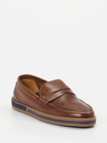 Galizio Torresi – Loafer aus Kalbleder mittelbraun