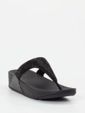 FitFlop – Zehentrenner aus Textil in Schwarz