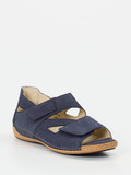 Waldläufer – Sandalen aus Nubukleder in Dunkelblau