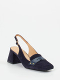 Maripé – Slingback-Pumps aus Veloursleder Blau