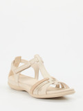 Ecco – Komfortsandalen aus Kalbleder Beige