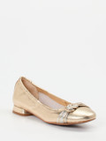 Maripé – Ballerinas aus Metallicleder goldfarben