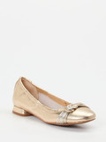 Maripé – Ballerinas aus Metallicleder goldfarben