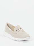 Solidus – Slipper aus Veloursleder in Cremebeige