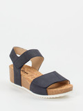 Sioux - Sandale aus Kalbleder in blau