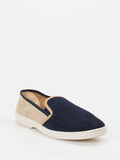 Rivieras - Slipper aus Veloursleder in blau