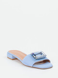 Konstantin Starke – Slides aus Veloursleder Hellblau