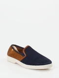 Rivieras - Slipper aus Veloursleder in blau