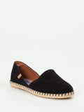 Verbenas – Espadrilles aus Veloursleder schwarz