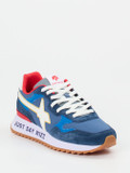 W6YZ – Retro-Sneaker aus Veloursleder blau