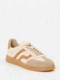 Gant – Retro-Sneaker aus Veloursleder in Beige
