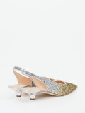 Konstantin Starke – Slingback-Pumps aus Metallicleder Gold