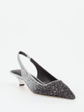 Konstantin Starke – Slingpumps aus Metallicleder Schwarz
