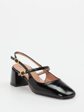Konstantin Starke – Slingback-Pumps aus Lackleder schwarz