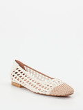 Konstantin Starke – Ballerinas aus Flechtleder beige