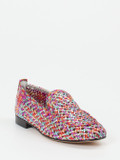 Andrea Puccini – Slipper aus Flechtleder Multicolor