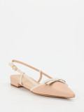 Konstantin Starke – Slingpumps aus Lammleder Rosébeige