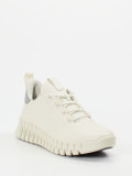Ecco – Sneaker aus Kalbleder in Offwhite