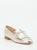 Mannori – Loafer aus Metallicleder silber