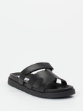Steve Madden – Slides aus Kalbleder schwarz