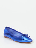 Andrea Puccini – Ballerinas aus Metallicleder Royalblau