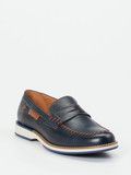 Galizio Torresi – Loafer aus Kalbleder in Dunkelblau