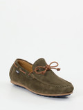 Floris van Bommel – Mokassin aus Veloursleder Olivgrün
