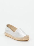 Andrea Puccini – Espadrilles aus Lammleder silberfarben