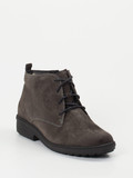 Ganter – Schnürstiefelette aus Veloursleder grau